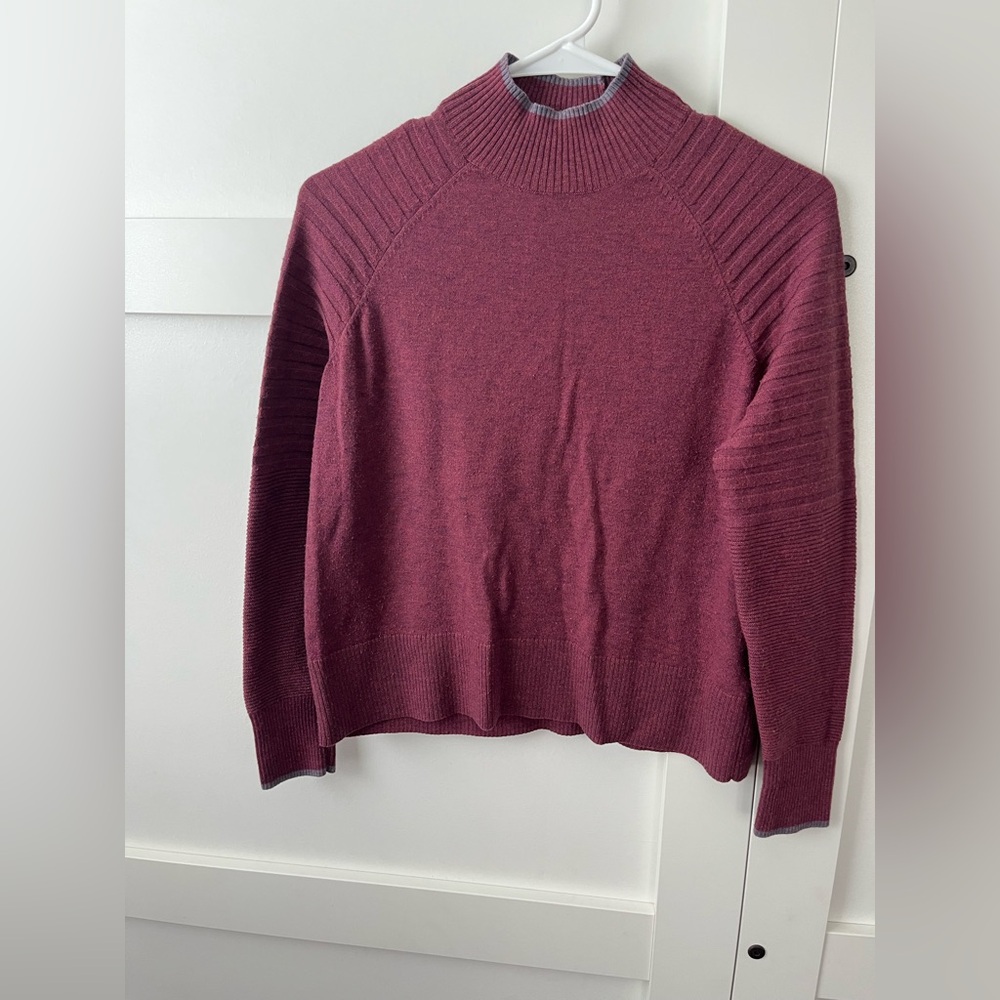 Smartwool Women's Maroon Turtleneck Sweater
